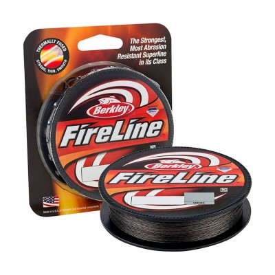 BERKLEY Шнур плетеный Fireline Fused Original 110м темносерый 0.17мм 10.2кг Smoke