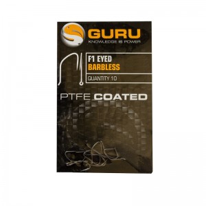 GURU Крючок F1 Eyed Hook №20 без бородки (Уценка)