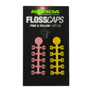 Стопор для бойлов Korda Floss Caps Pink/Yellow