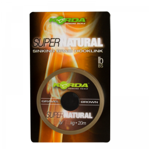 Поводковый материал Korda Super Natural Gravel Brown 18lb 20м