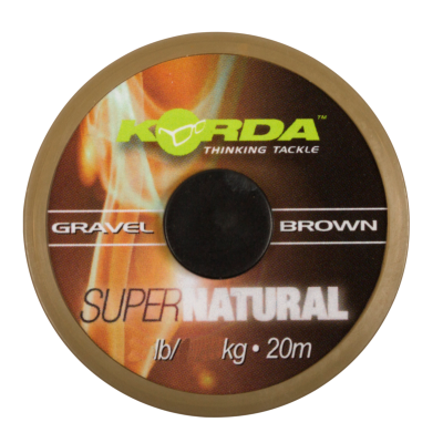 Поводковый материал Korda Super Natural Gravel Brown 18lb 20м (Уценка)