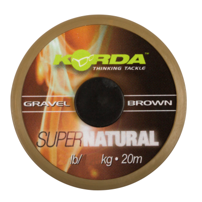 Поводковый материал Korda Super Natural Gravel Brown 25lb 20м