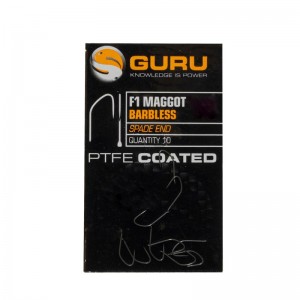 GURU Крючок F1 Maggot Hook №14 без бородки (Уценка)