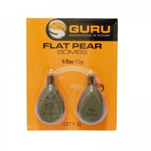 GURU Грузило Flat Pear Bomb 15г (Уценка)-УЦН1