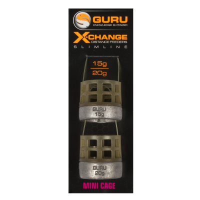 GURU Кормушка Slimline X-Change Distance Feeder Mini 15г+20г (Уценка)-УЦН1