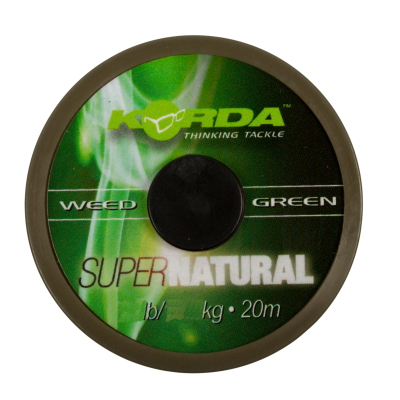 Поводковый материал Korda Super Natural Weedy Green 25lb 20м