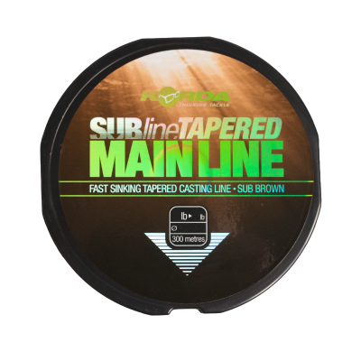 KORDA Леска коническая Subline Tapered Mainline 0.30-0.50мм