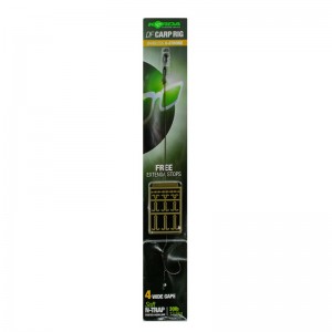 Поводок готовый Korda N-Trap DF Rig Barbless 30lb Wide Gape №4 безбородый