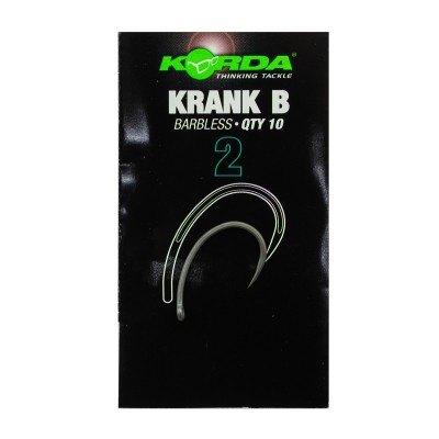 KORDA Крючок Krank Barbless №2 без бородки 10шт (Уценка)
