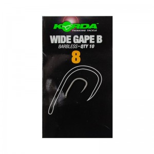 Крючок Korda Wide Gape Barbless №8 безбородый