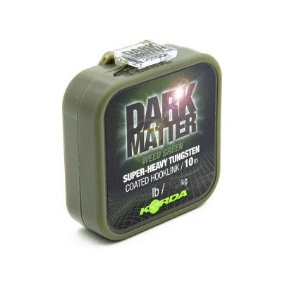 Поводковый материал Korda Dark Matter Tungsten Coated Braid Weed Green 18lb 10м