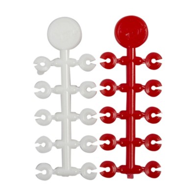 Стопор для бойлов Korda Floss Caps White/Red (Уценка)