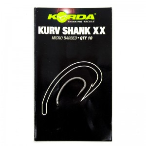 KORDA Крючок Kurv Shank-XX №1 с бородкой 10шт