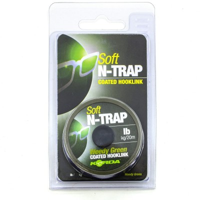 Поводковый материал Korda N-Trap Soft Weedy Green 15lb 20м