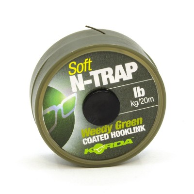 Поводковый материал Korda N-Trap Soft Weedy Green 20lb 20м