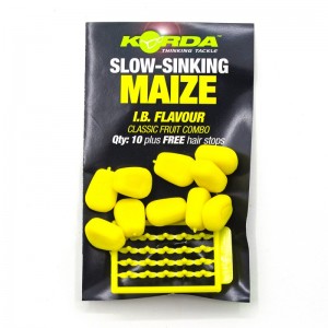 KORDA Имитационная приманка Corn Slow Sinking Yellow (Уценка)