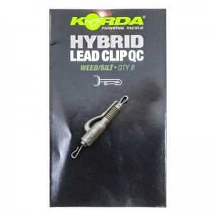 Безопасная клипса с быстросъемом Korda QC Hybrid Lead Clip Weed/Silt (Уценка)