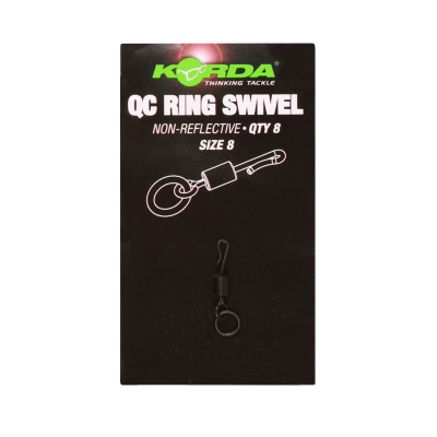 KORDA Вертлюг с кольцом и быстросъемом Kwick Change Swivel №8 (Уценка)