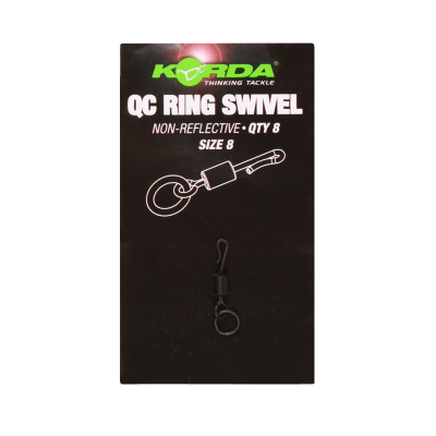 Вертлюг с кольцом и быстросъемом Korda Kwick Change Swivel №8