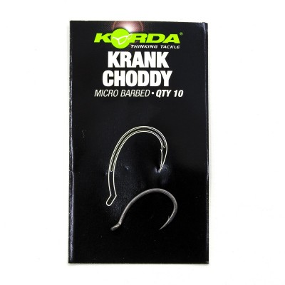 KORDA Крючок Krank Choddy №4 с бородкой 10шт