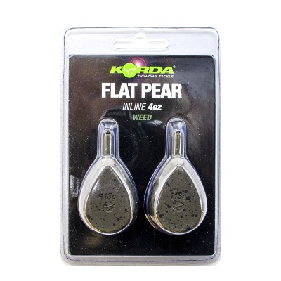 Грузило Korda Flat Pear Inline Blister 4,0oz 112гр