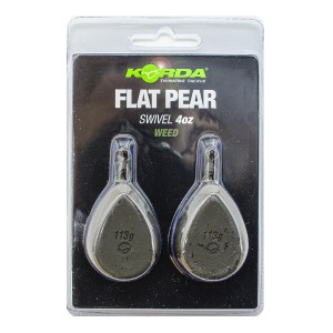 Грузило Korda Flat Pear Swivel Blister 4,0oz 112гр