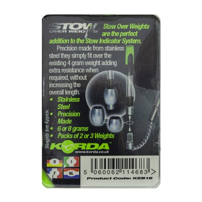 KORDA Огрузка Spare Weights 8.0г для индикатора Stow Indicator 3шт