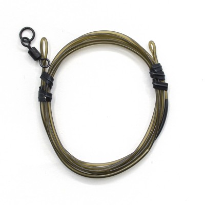 Готовый монтаж Korda Dark Matter Leader Size 8 Ring Swivel Clay Brown 40lb 1м