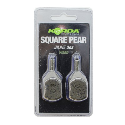 Грузило Korda Square Pear Inline Blister 3,0oz 84гр