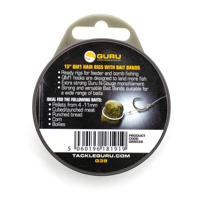 GURU Поводок готовый QM1 Bait Band Ready Rigs 15" №16 38см 7lb 0.17мм