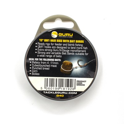 GURU Поводок готовый QM1 Bait Band Ready Rigs 15" №16 38см 6lb 0.15мм