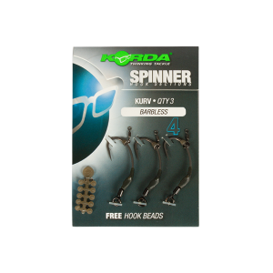 Готовая оснастка Korda Spinner hook sections Kurv # 4, безбородый