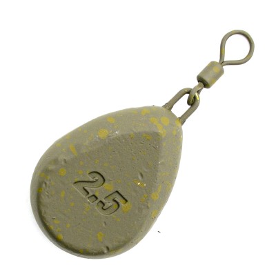 KORDA Грузило Flat Pear Swivel 2.5oz 70г