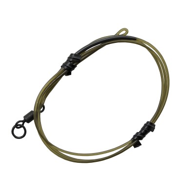 Готовый монтаж Korda Dark Matter Leader # 8 Ring Swivel 50 cm Weed 40 lb