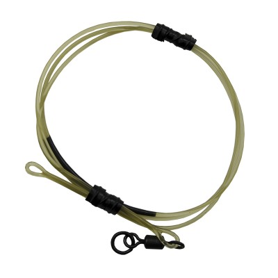 Готовый монтаж Korda Dark Matter Leader # 8 Ring Swivel 50 cm Gravel 40 lb