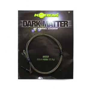 Готовый монтаж Korda Dark Matter Leader QC Swivel 50 cm Weed 40 lb