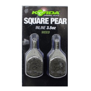 Грузило Korda Square Pear Inline Blister 3,5oz 98гр