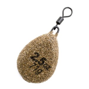 Грузило Korda Textured Flat Pear Swivel 2,5oz 70гр