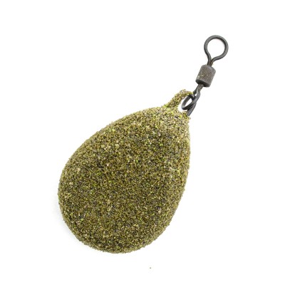KORDA Грузило Textured Flat Pear Swivel 3.0oz 84г