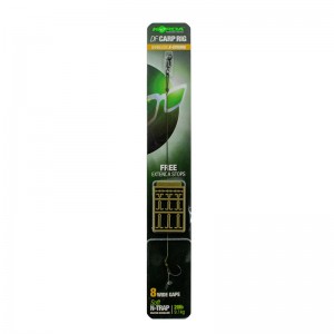 Поводок готовый Korda N-Trap DF Rig Barbless 30lb Wide Gape №8 безбородый