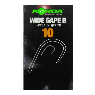 Крючок Korda Wide Gape Barbless №10 безбородый (Уценка)