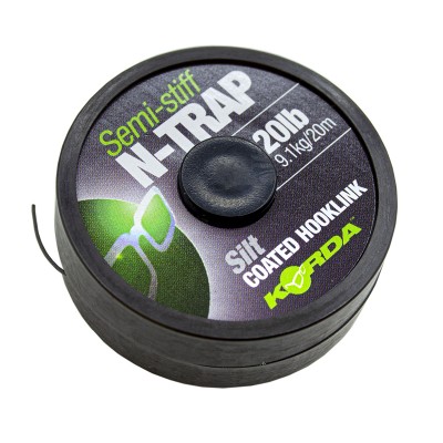 Поводковый материал Korda N-Trap Semi-stiff 20lb Silt