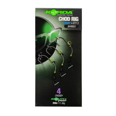 KORDA Поводок готовый Chod Rig Short 2.5см №4 3шт