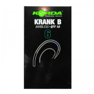 KORDA Крючок Krank Barbless №6 без бородки 10шт (Уценка)