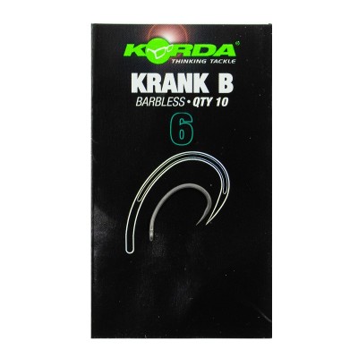 Крючок Korda Krank Barbless №6 безбородый (Уценка)