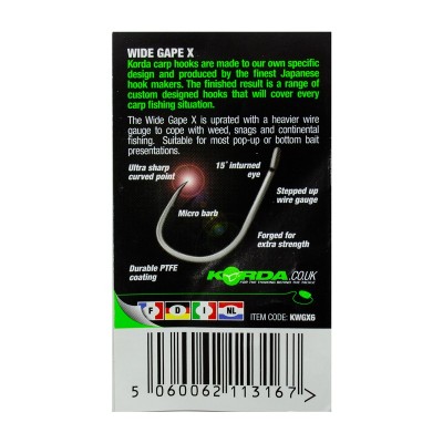 Крючок Korda Wide Gape-X №6