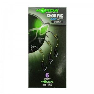 Поводок готовый Korda Chod Rig Short 2,5см №6 3шт