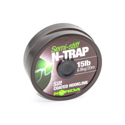 Поводковый материал Korda N-Trap Semi-stiff 15lb Silt