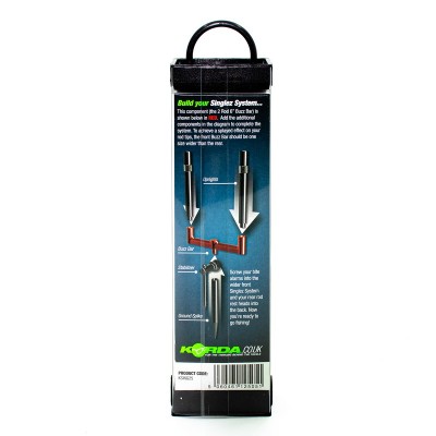 Перекладина бузз-бар Korda Singlez Black 2 Rod buzzbar 6.0'' черная на 2 удилища