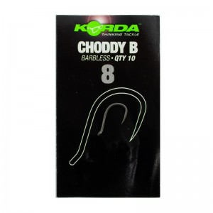 KORDA Крючок Choddy Barbless №8 без бородки 10шт (Уценка)